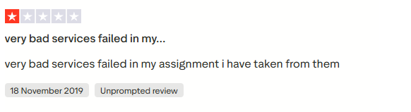EduBirdie Trustpilot review screenshot 1